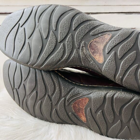 Born Brown Worn Distressed Leather Lace up Sneakers Dress Shoes - Mens Size 11 - Picture 6 of 8